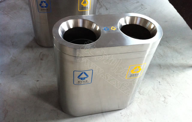 商場不銹鋼分類桶圖片 商場不銹鋼分類桶圖片