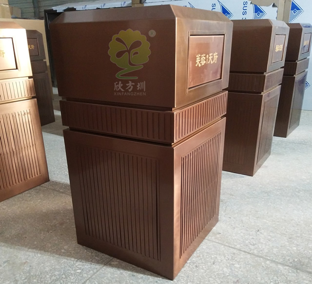 加厚方形室內(nèi)不銹鋼垃圾桶