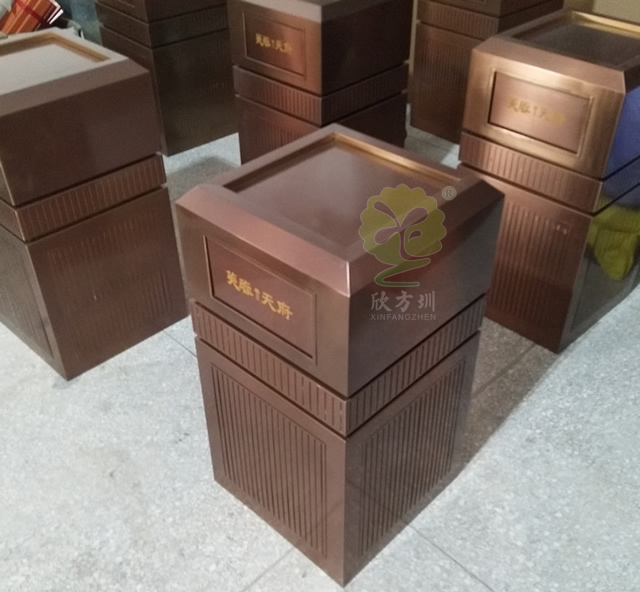 加厚方形室內(nèi)不銹鋼垃圾桶