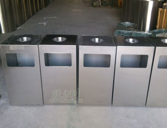 不銹鋼商場垃圾桶圖片 不銹鋼商場垃圾桶圖片