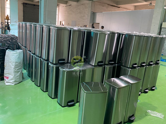 家用室內不銹鋼腳踏果皮桶