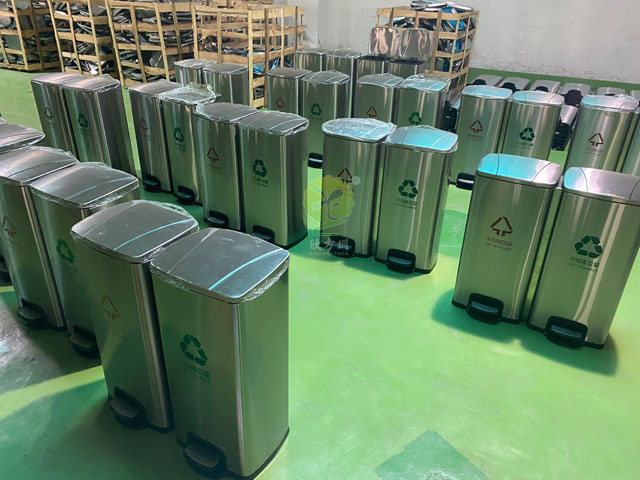 家用室內不銹鋼腳踏果皮桶