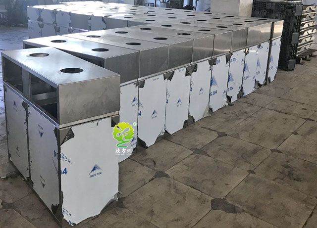 室內不銹鋼分類垃圾桶