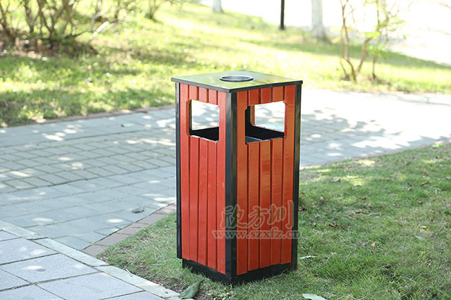 物業(yè)鋼木垃圾桶 物業(yè)鋼木垃圾桶