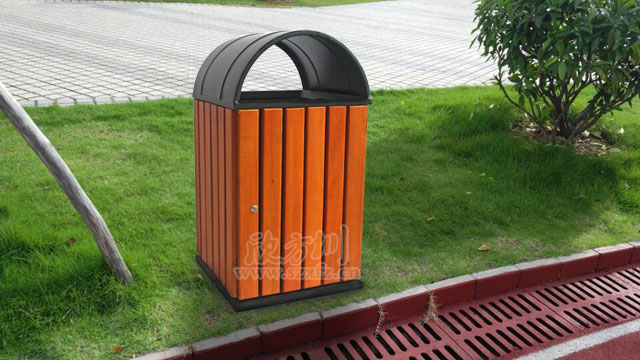 學校鋼木垃圾桶 學校鋼木垃圾桶