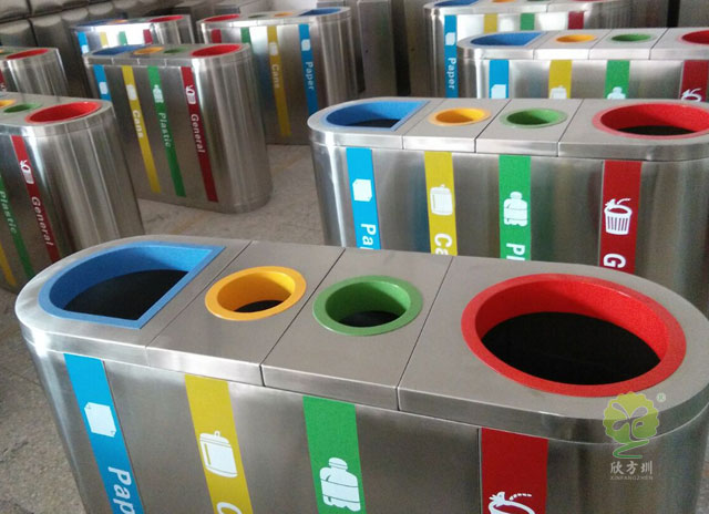 四分類垃圾箱生產(chǎn)圖