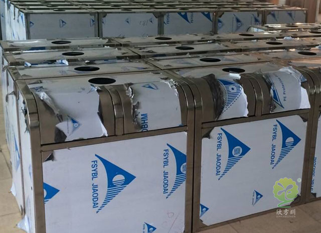 不銹鋼垃圾桶生產(chǎn)圖