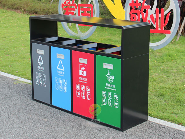 西安四色分類果皮箱廠商