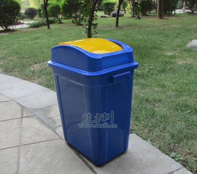 小區推蓋塑料垃圾桶